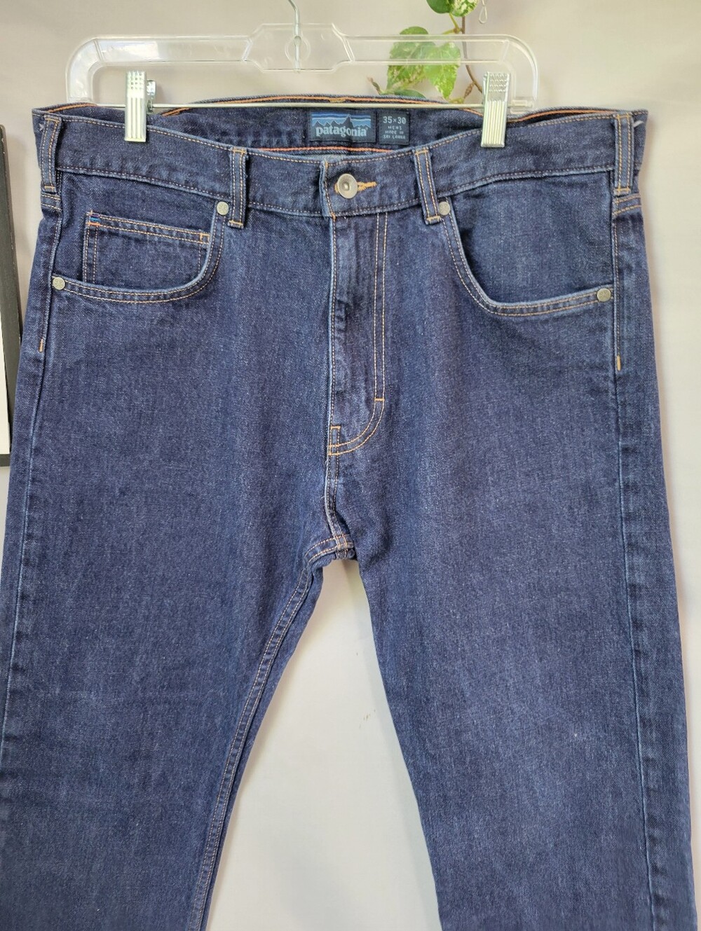 Patagonia Straight Fit Denim Jeans Blue 35x 30 - Picture 3 of 12